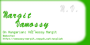 margit vamossy business card